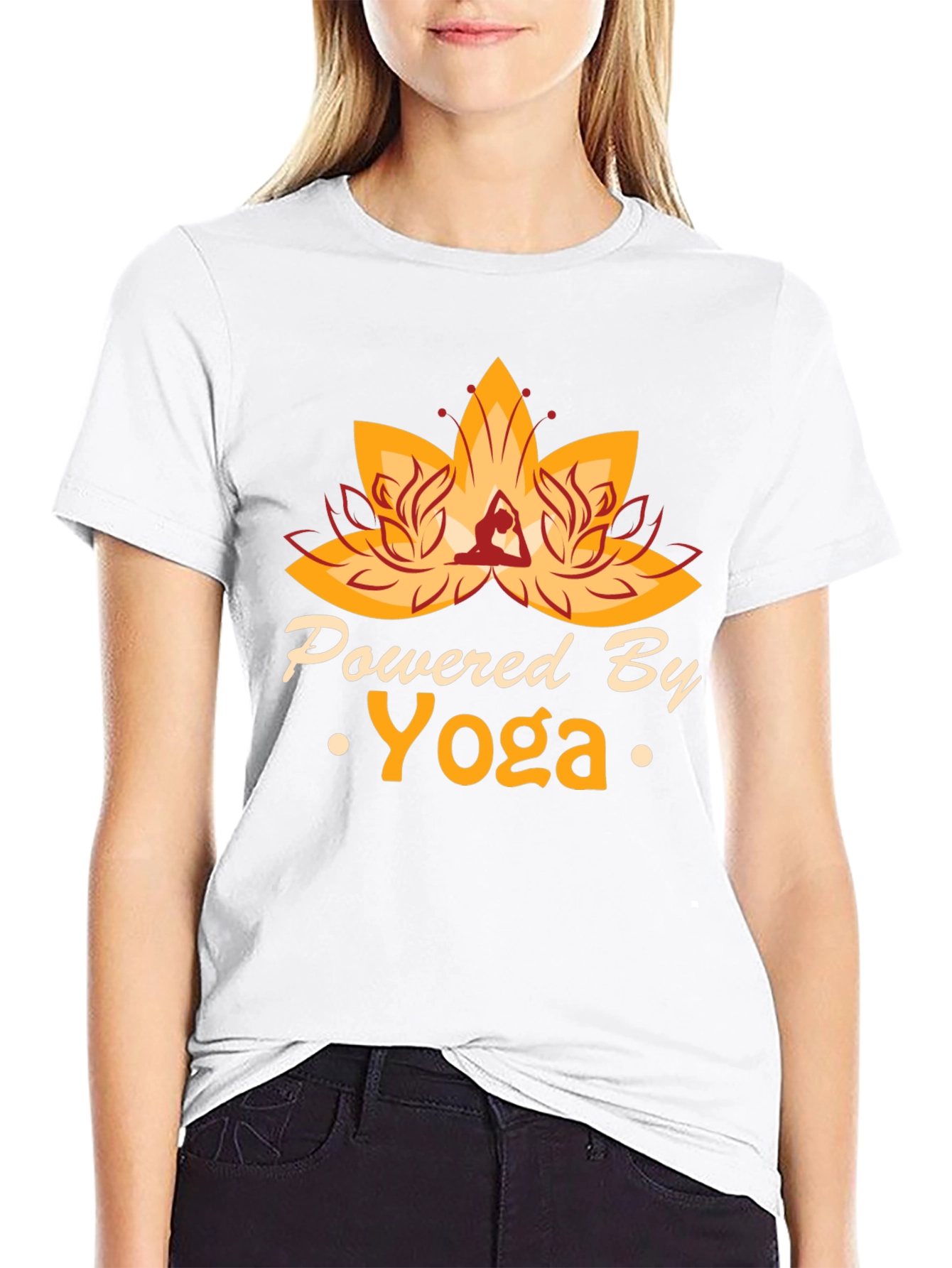 Powered By Yoga Graphic T-Shirt