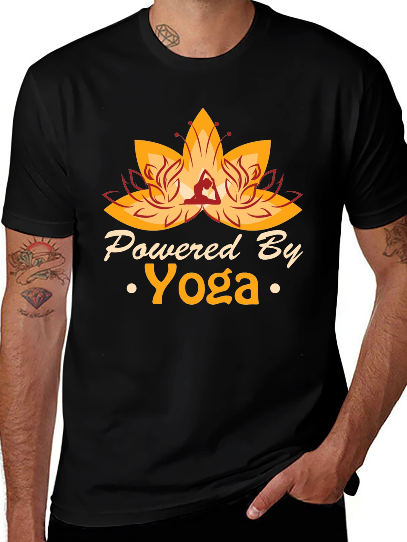Powered By Yoga Graphic T-Shirt