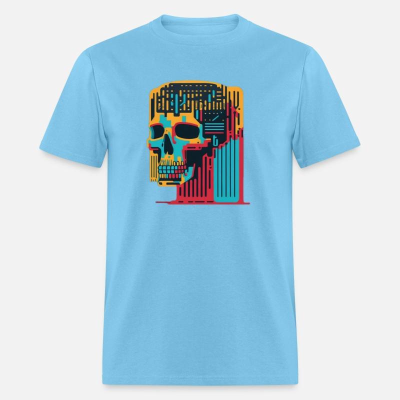 Colorful skull barcode