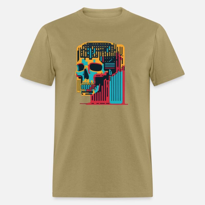 Colorful skull barcode