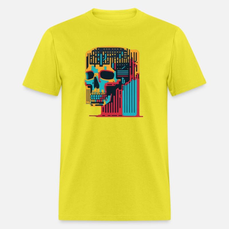 Colorful skull barcode