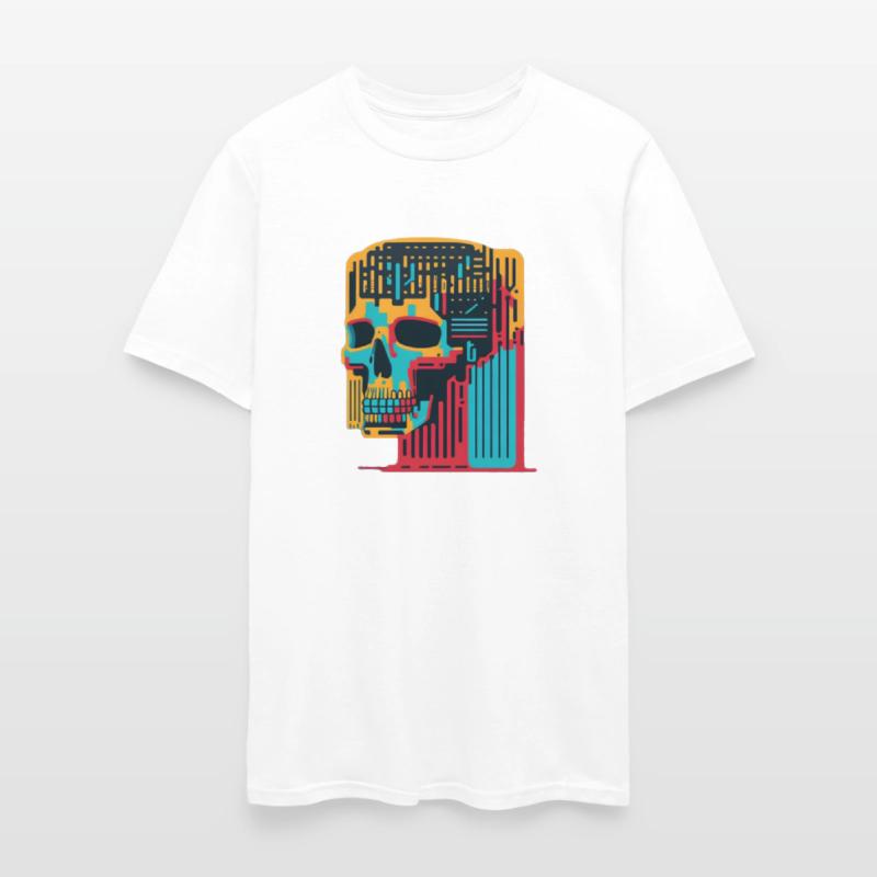 Colorful skull barcode