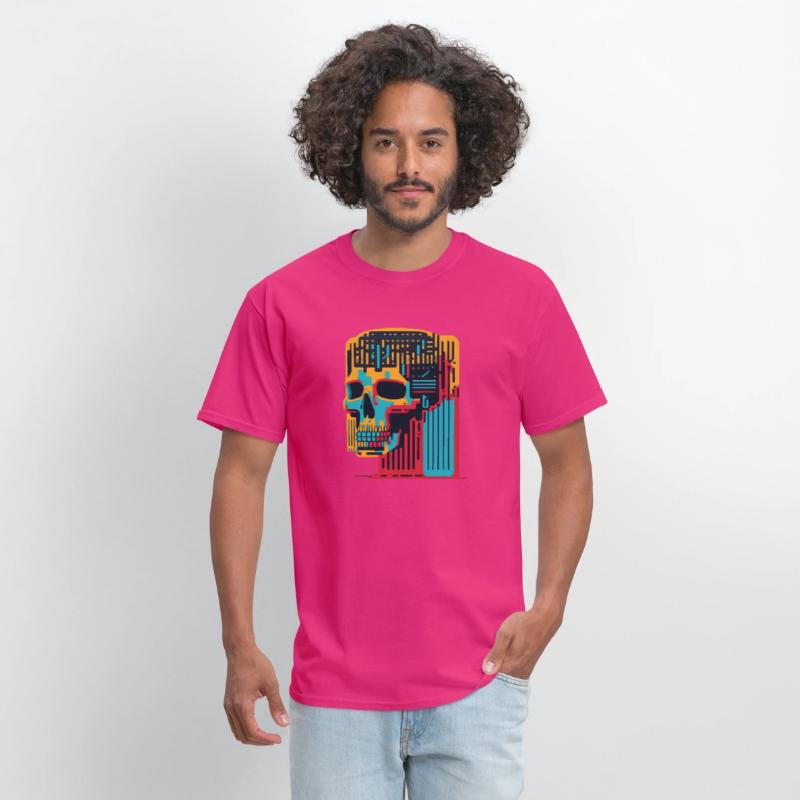 Colorful skull barcode