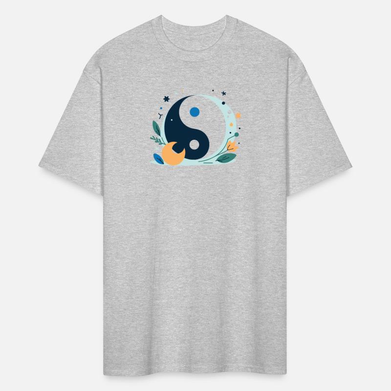 Colorful Yin Yang with Flowers & Leaves | Balance