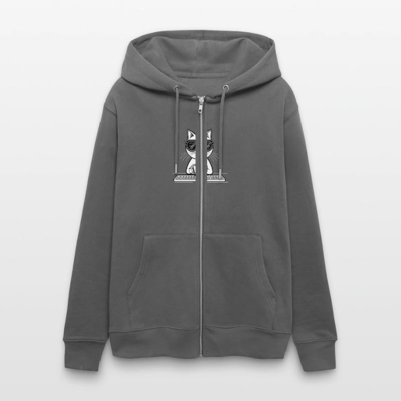 cool cat with coding glasses reflections show