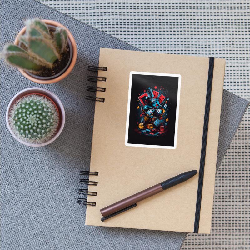 cool Dice, domino. Cards games poker design