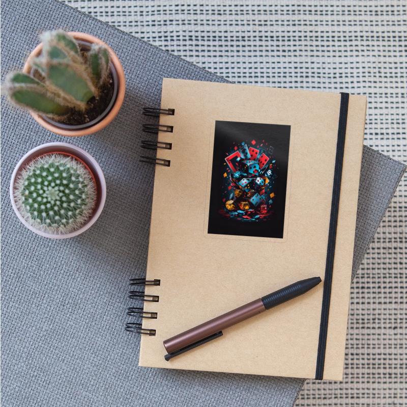 cool Dice, domino. Cards games poker design