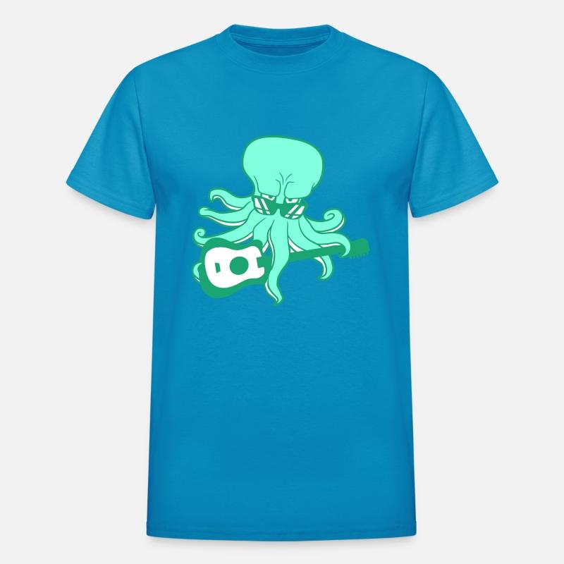 Cool Octopus Kraken Squid Plays Guitar Guitarist