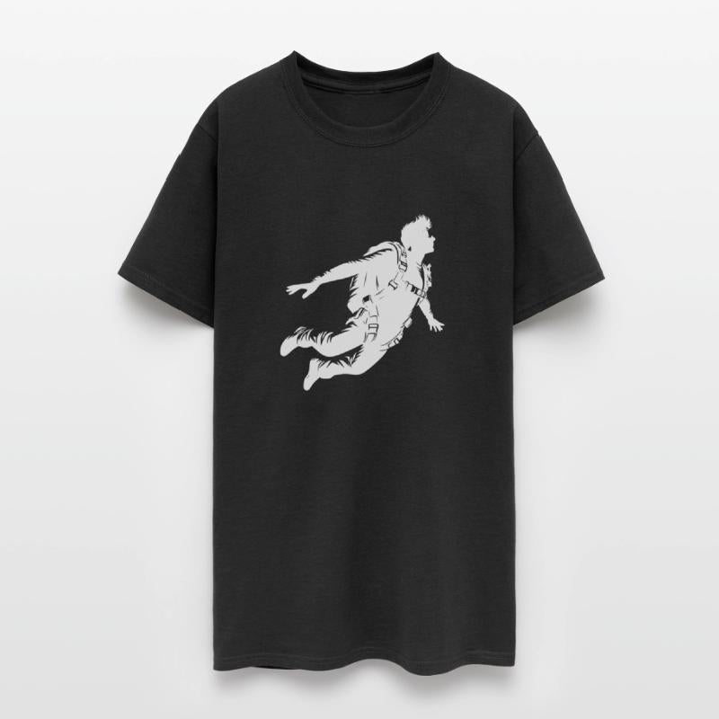 Cool Skydiver During A Parachute Jump