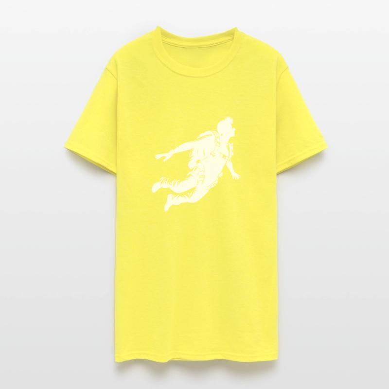 Cool Skydiver During A Parachute Jump