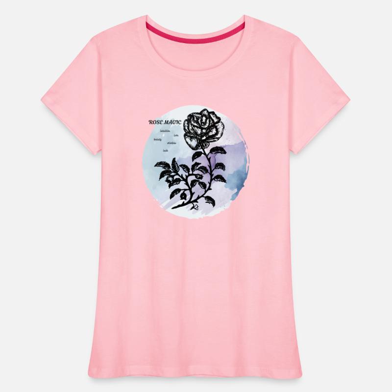 Cottage Rose Magic on Blue