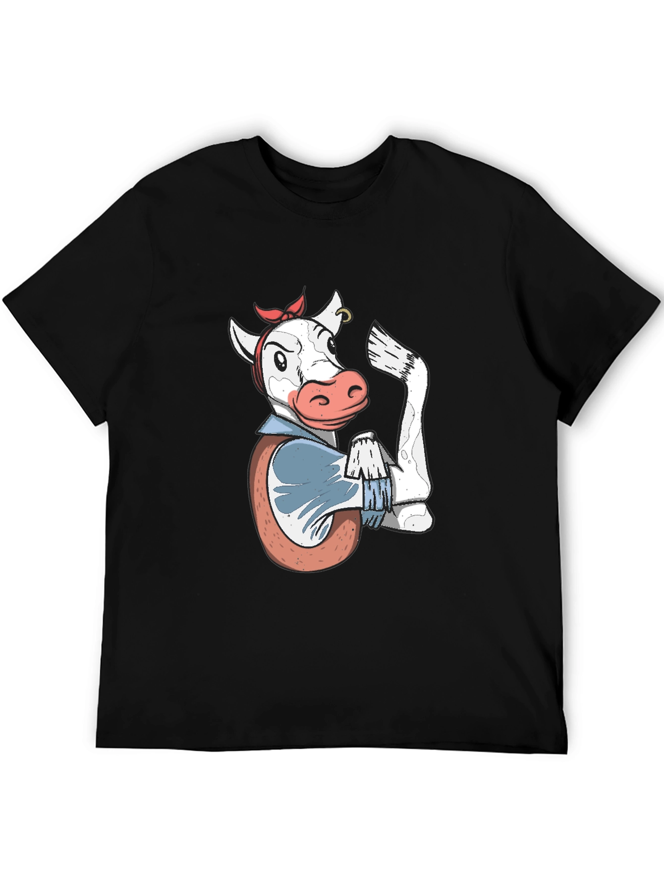 Cowgirl Power T-Shirt - Black Cotton Tee