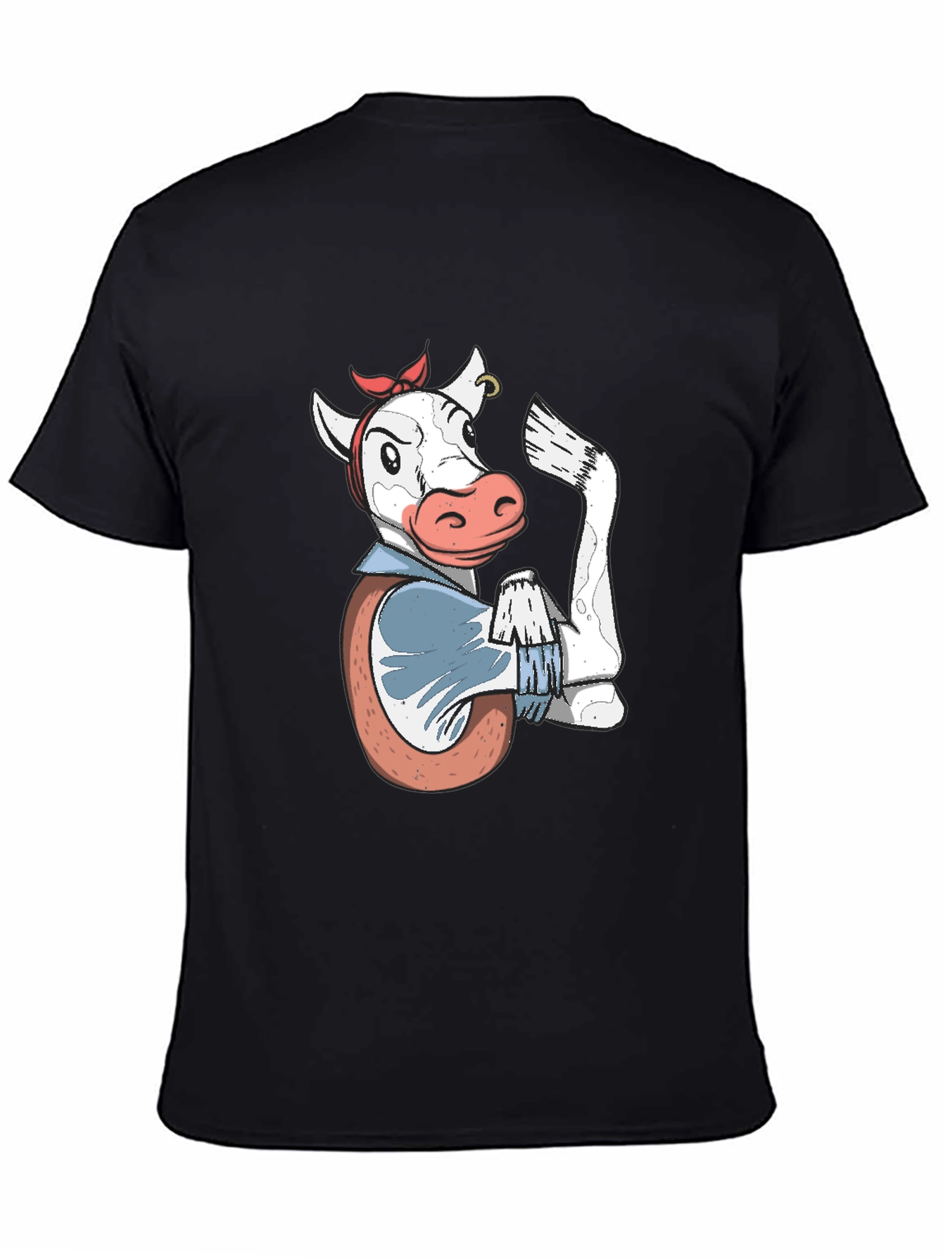 Cowgirl Power T-Shirt - Black Cotton Tee
