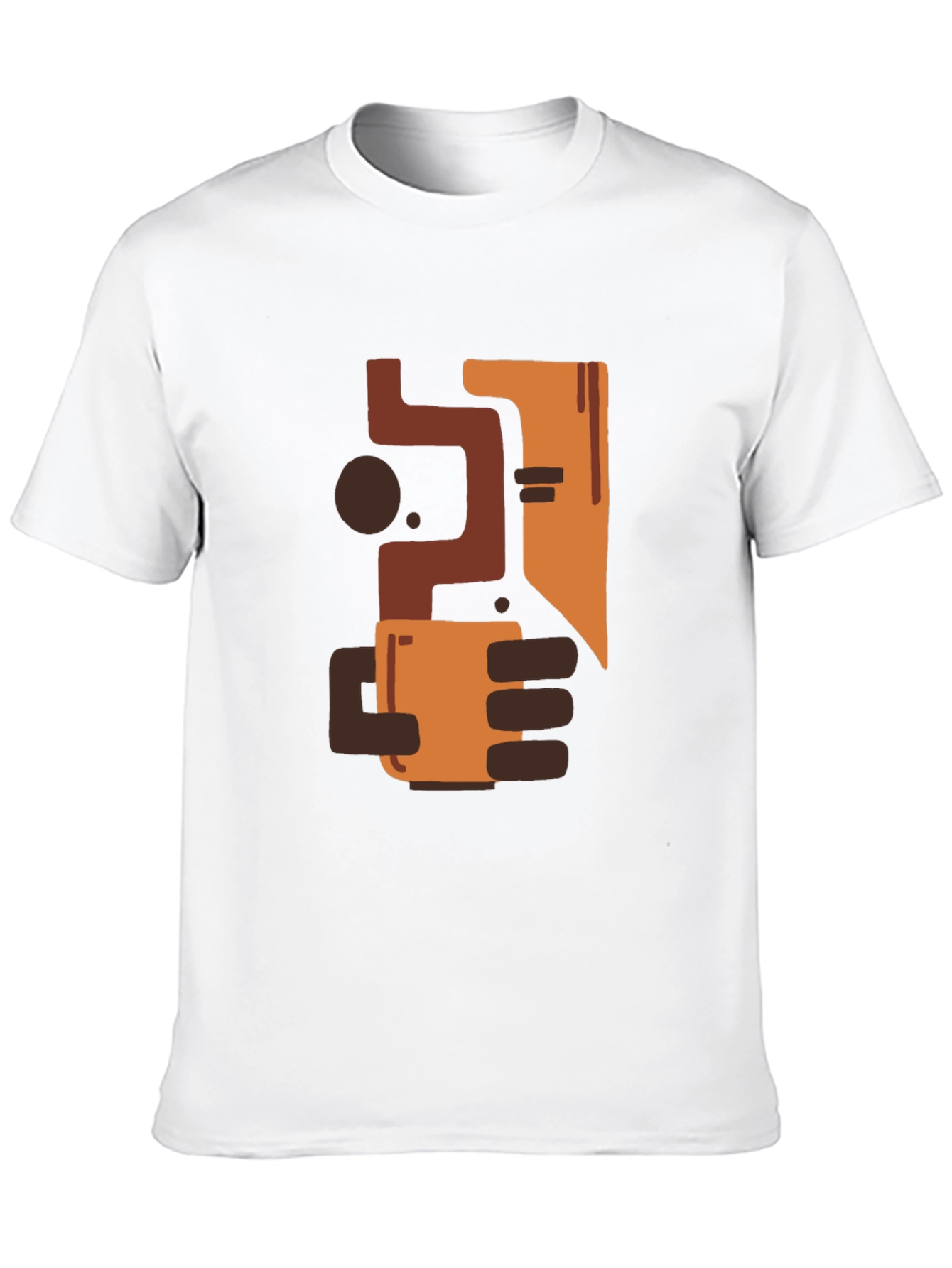Abstract Coffee Lover Black Tee