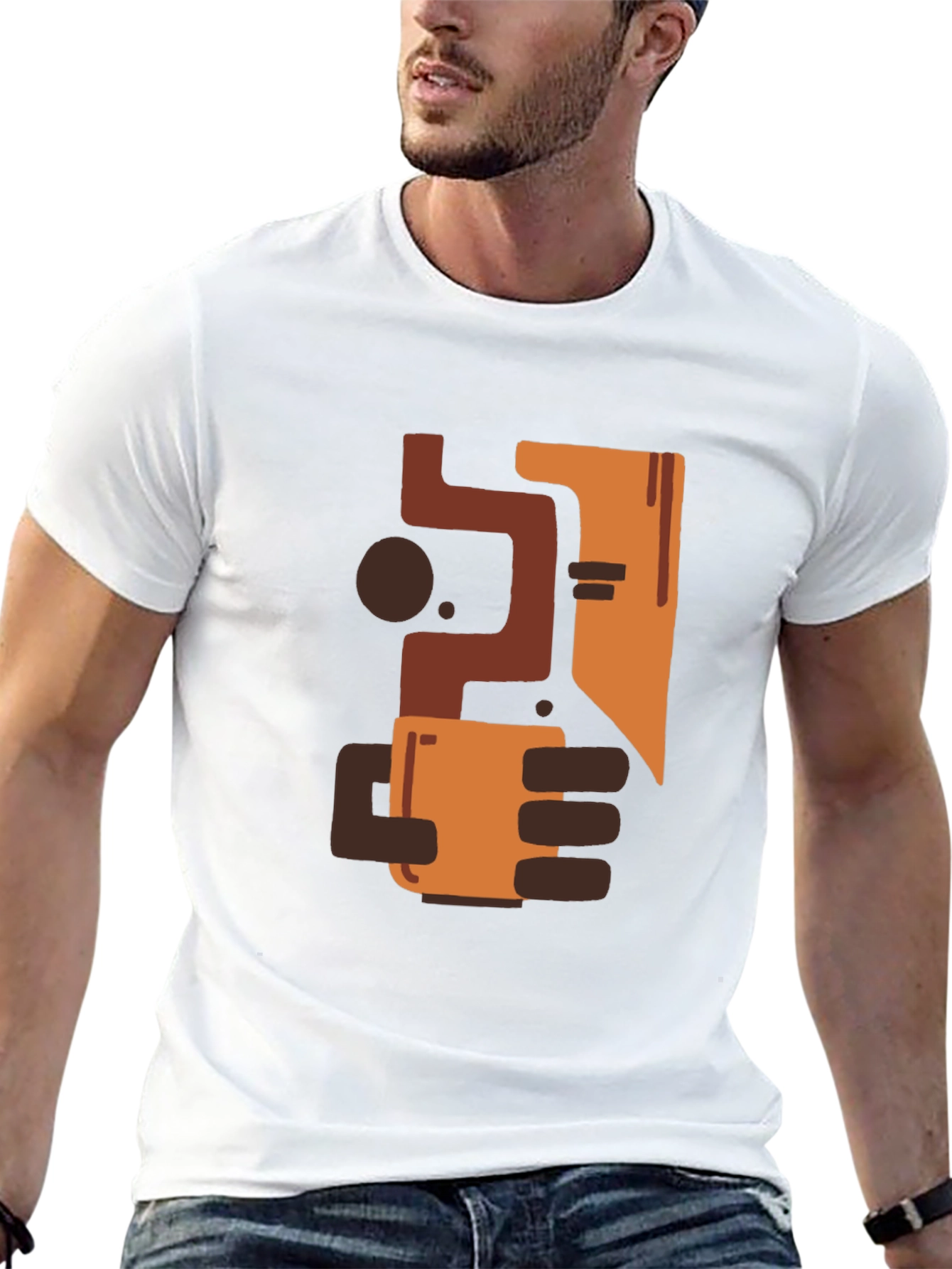 Abstract Coffee Lover Black Tee