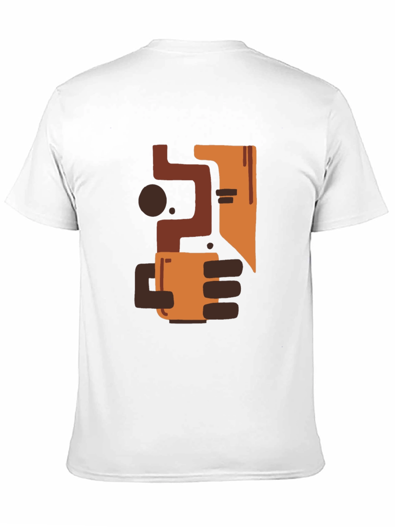 Abstract Coffee Lover Black Tee