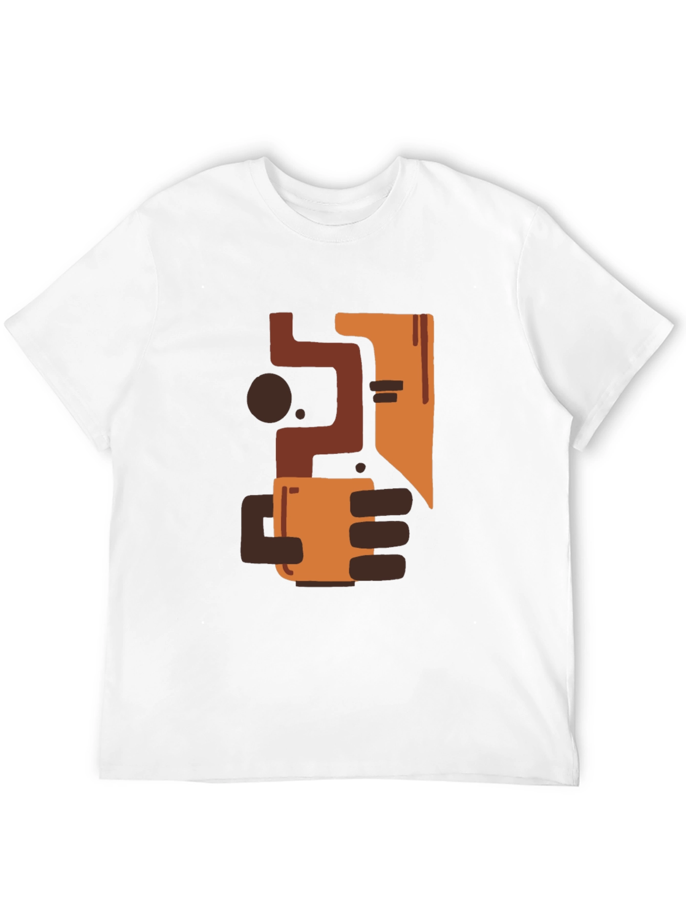 Abstract Coffee Lover Black Tee
