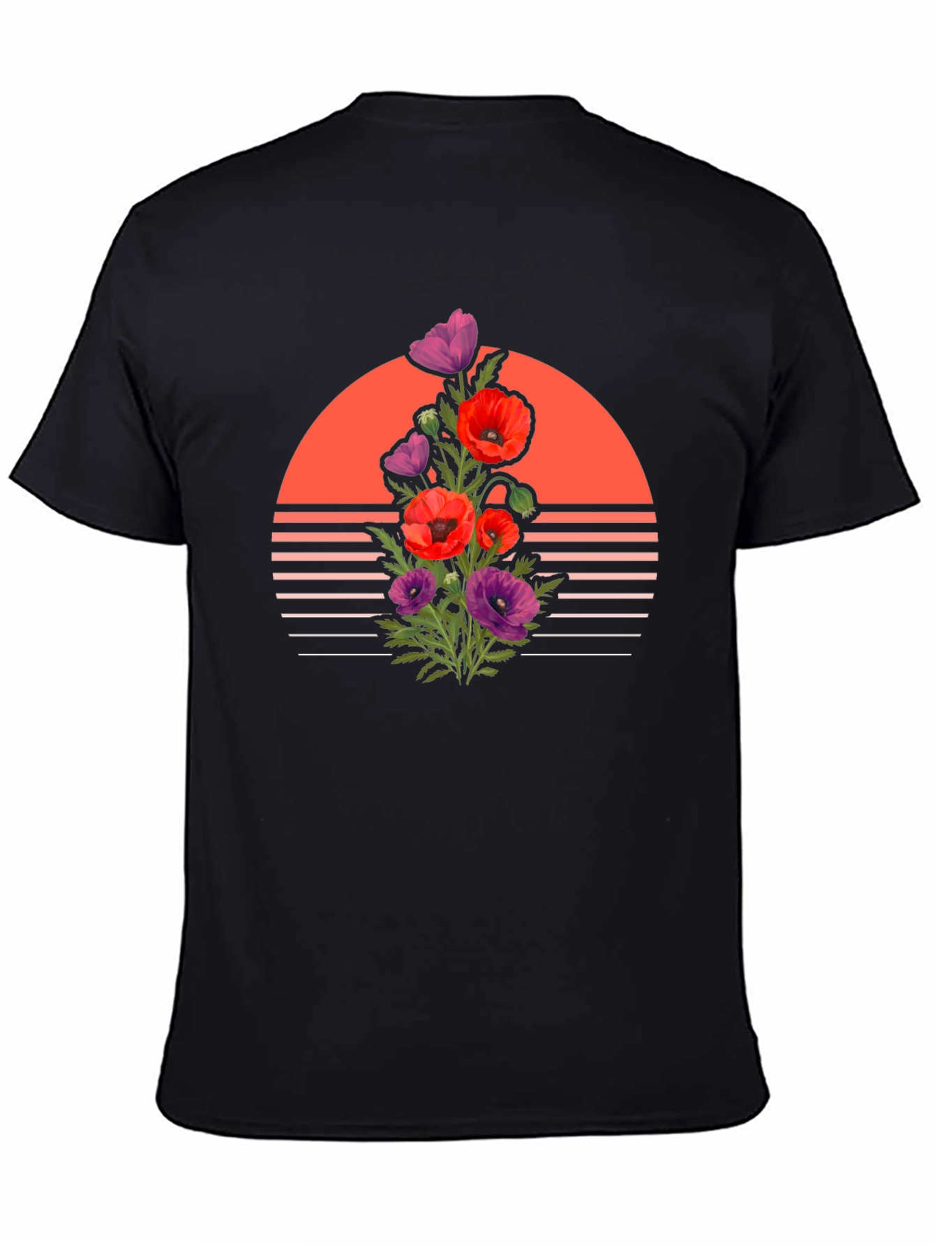 Floral Sunset Graphic Tee - Stylish Comfort