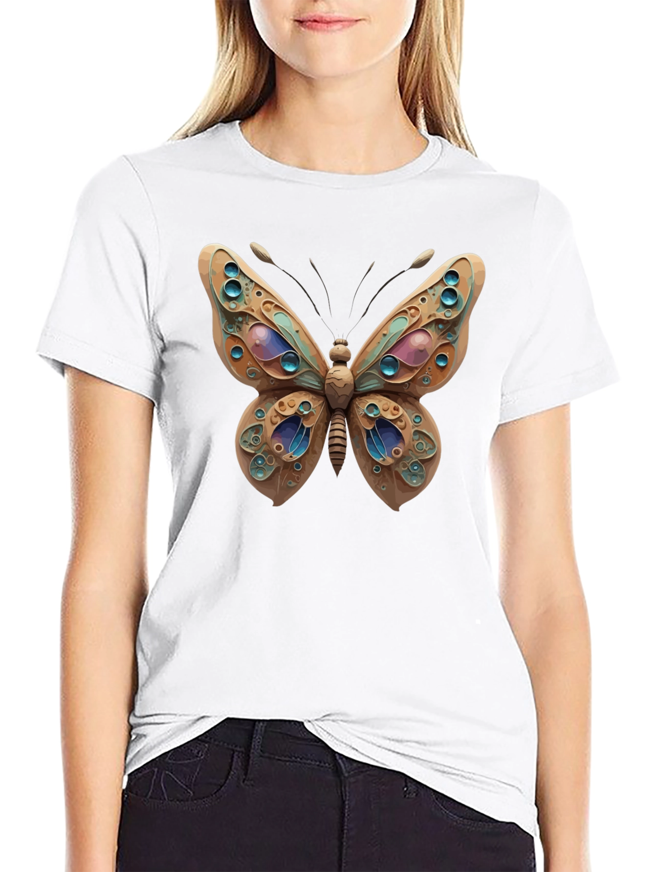 Butterfly Art T-Shirt - Unique Graphic Tee