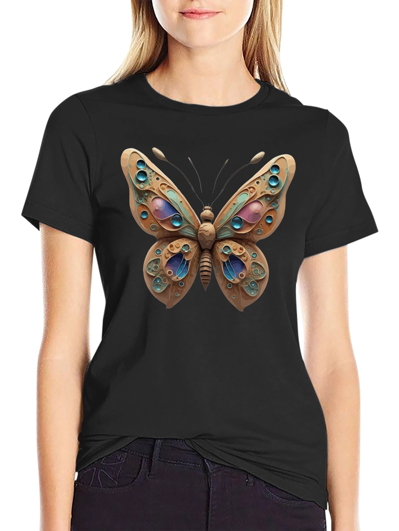 Butterfly Art T-Shirt - Unique Graphic Tee