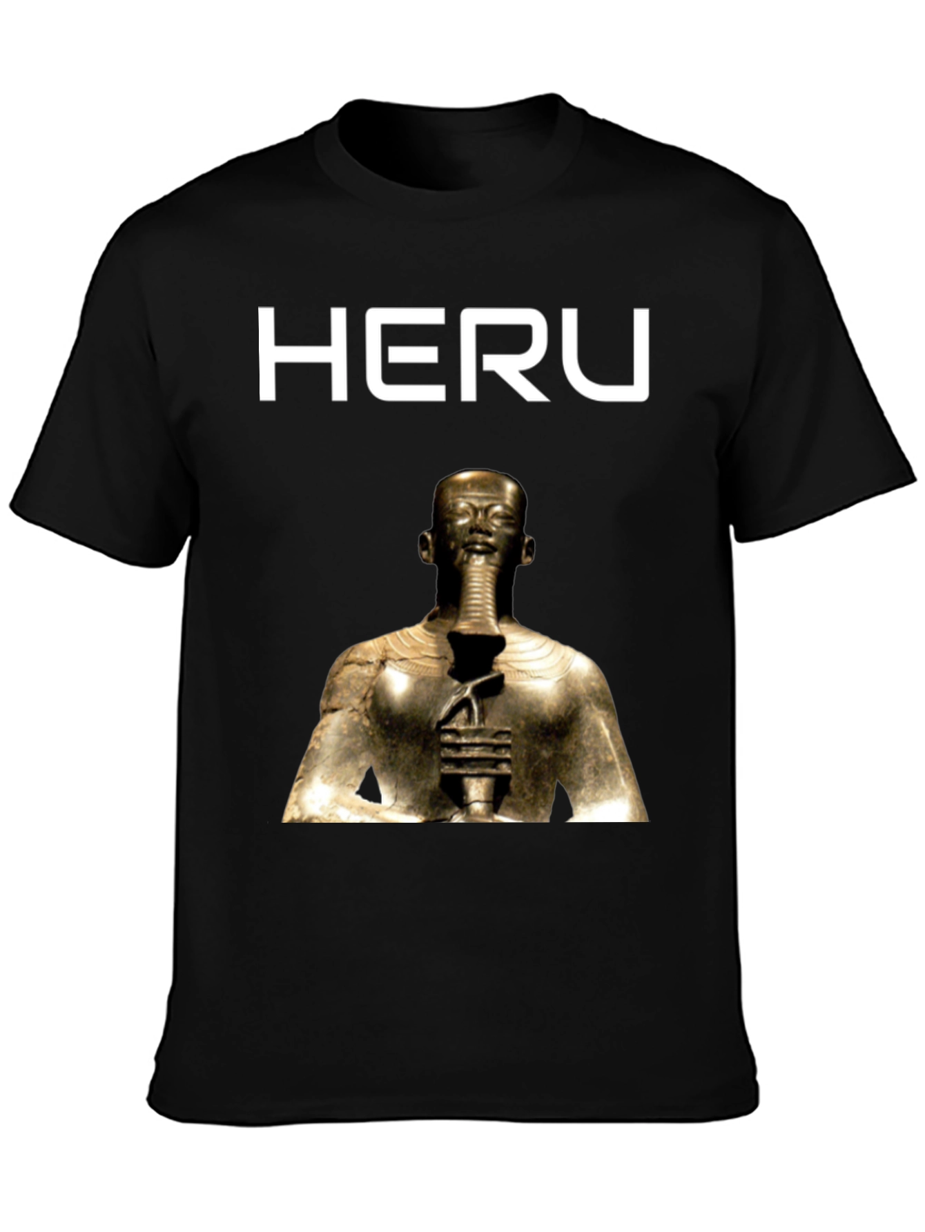 Heru Pharaoh Graphic Tee - Premium Cotton Blend