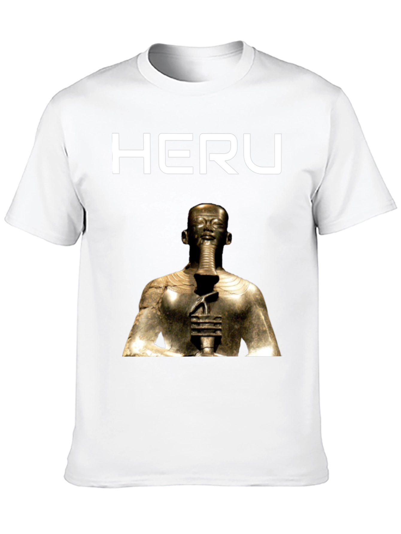 Heru Pharaoh Graphic Tee - Premium Cotton Blend
