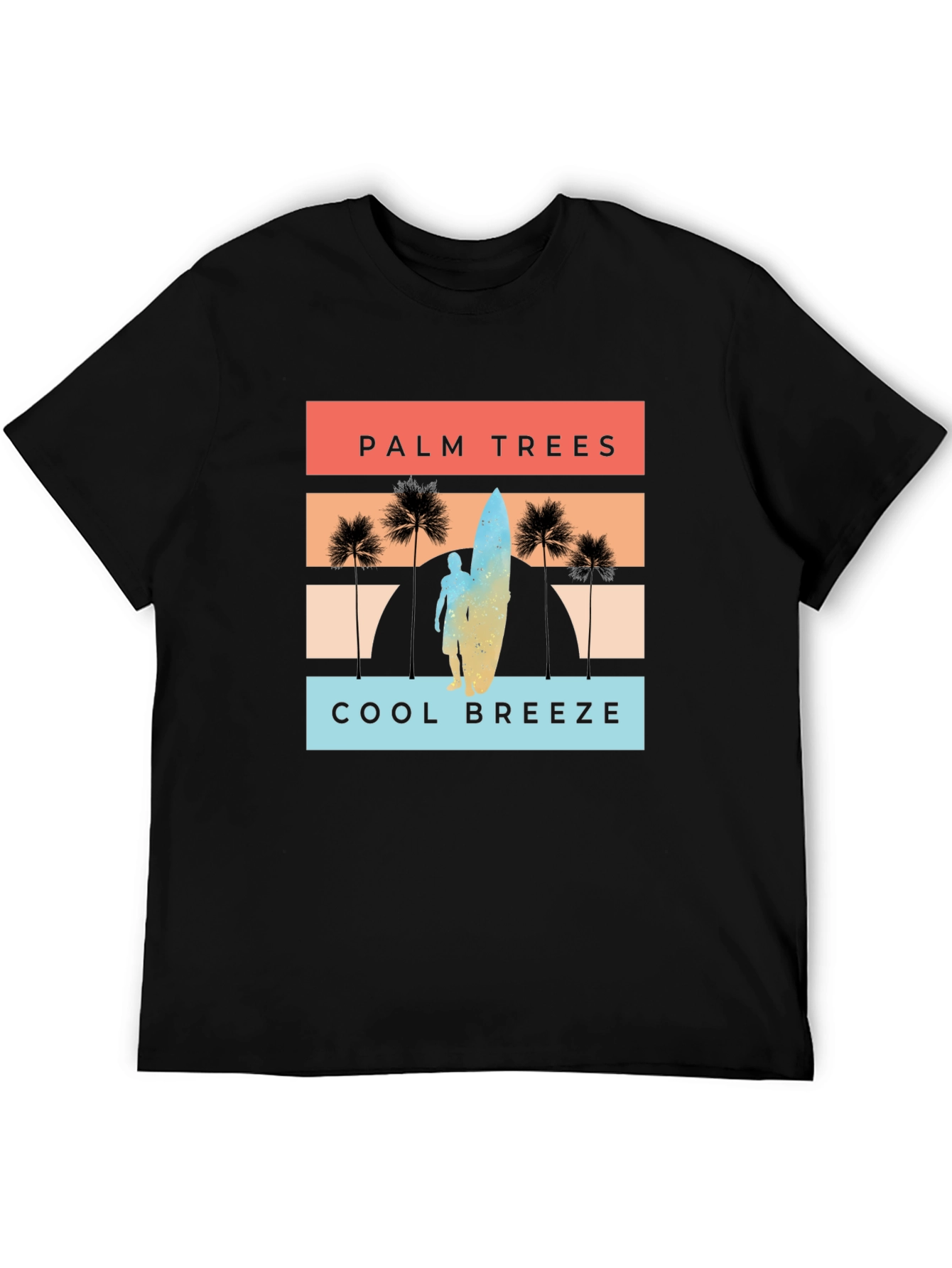 Palm Trees Cool Breeze Graphic T-Shirt