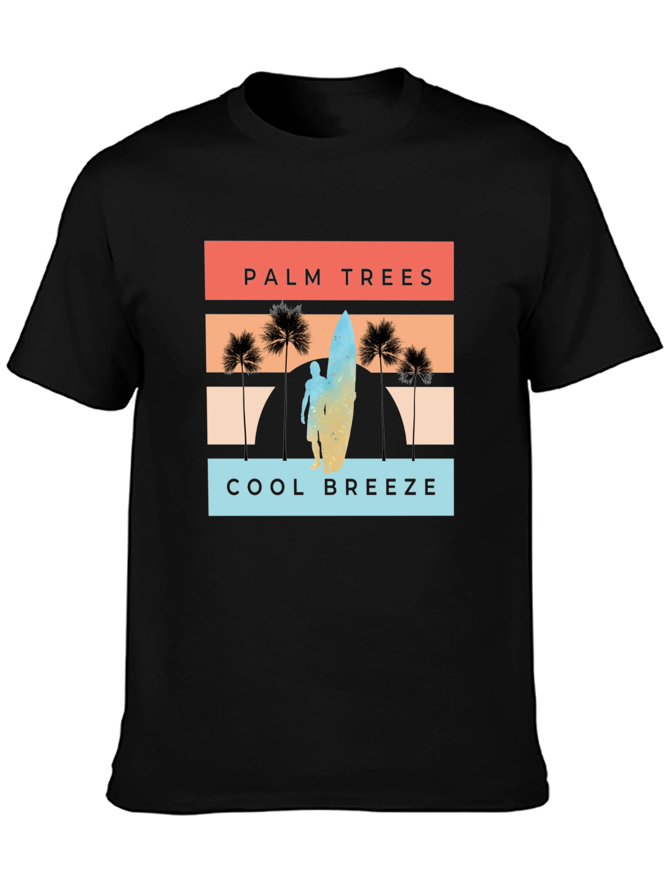 Palm Trees Cool Breeze Graphic T-Shirt