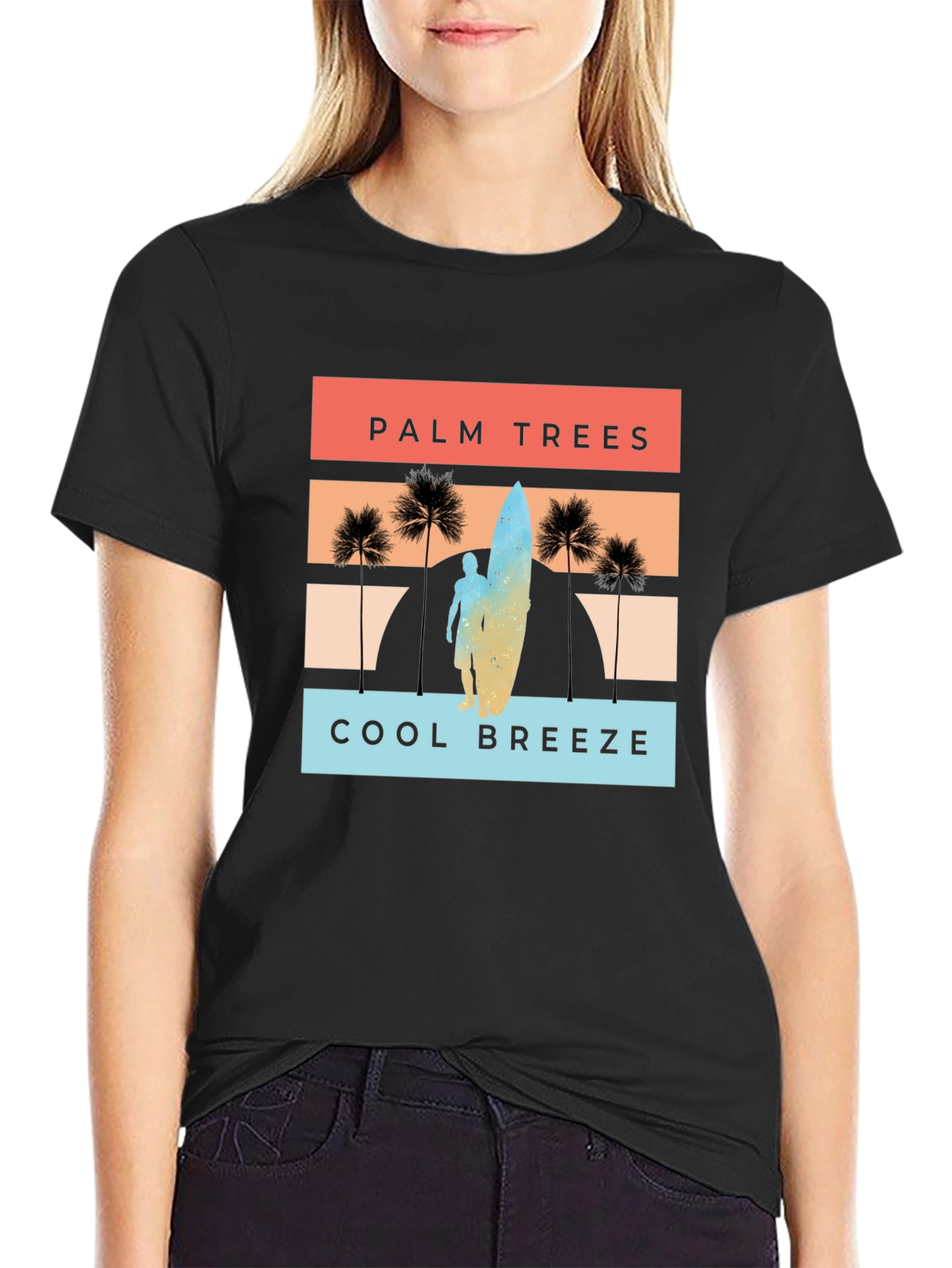 Palm Trees Cool Breeze Graphic T-Shirt