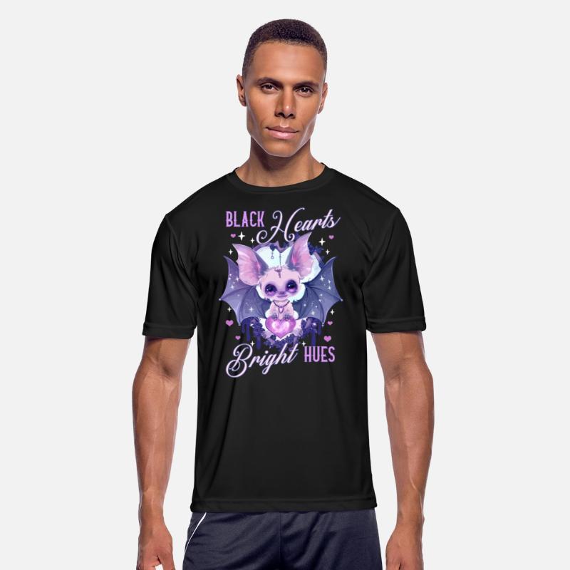 Creepy Cute Black Hearts Bright Hues Pastel Goth B