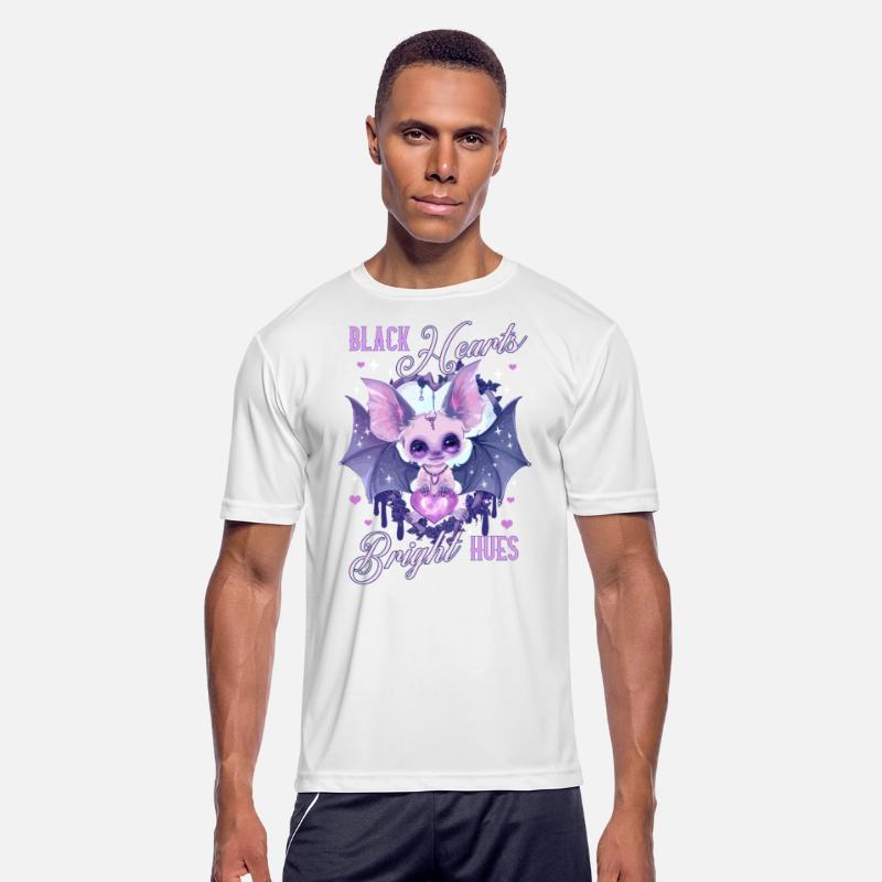 Creepy Cute Black Hearts Bright Hues Pastel Goth B