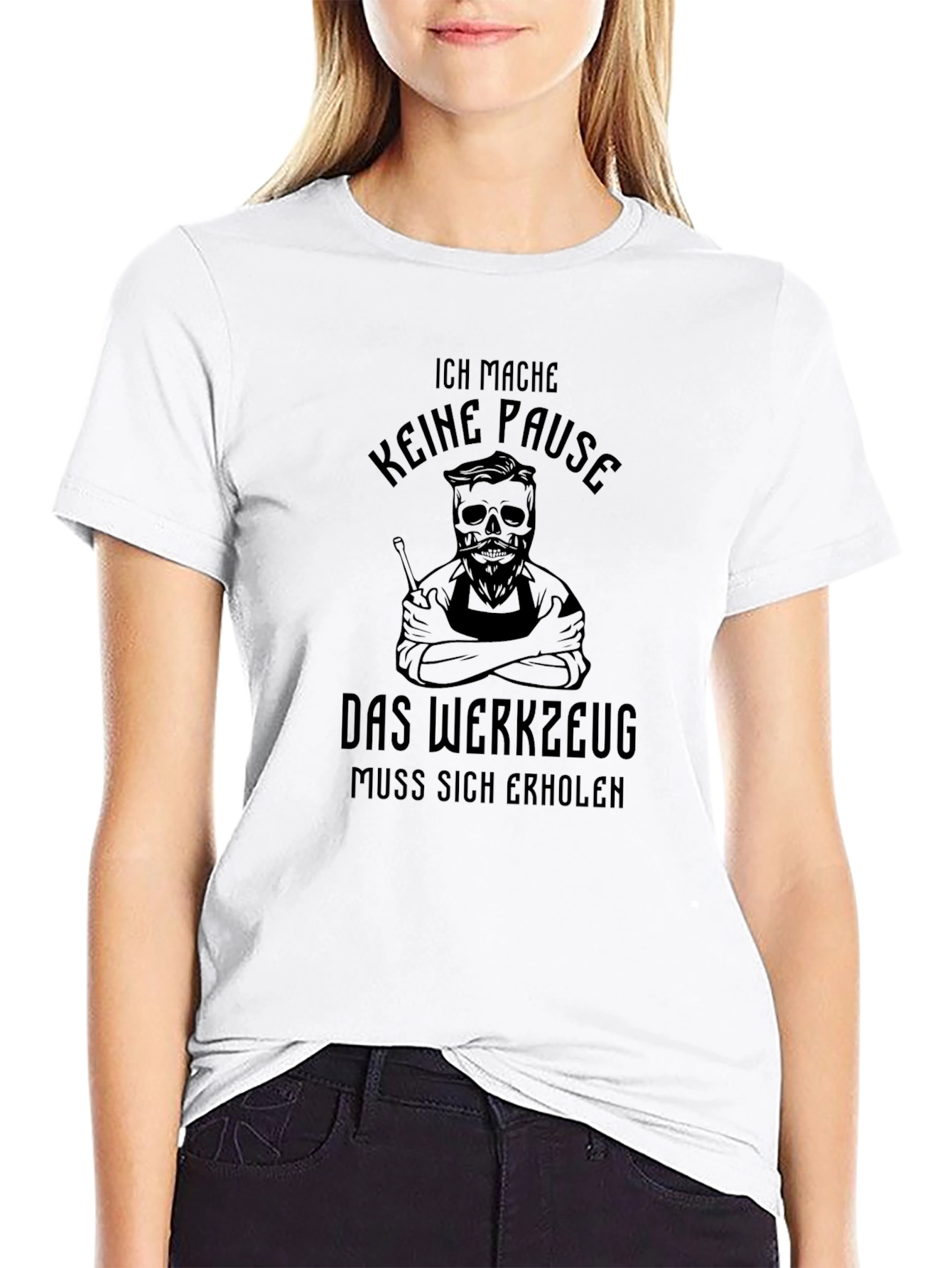 Ich Mache Keine Pause Black Graphic Tee