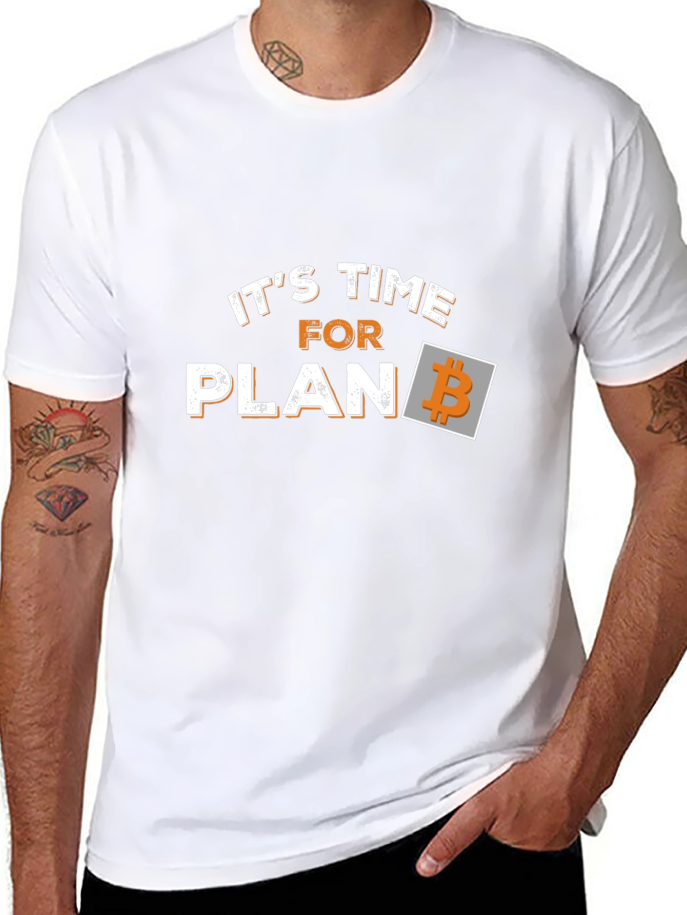 Its Time for Plan B Bitcoin Black T-Shirt