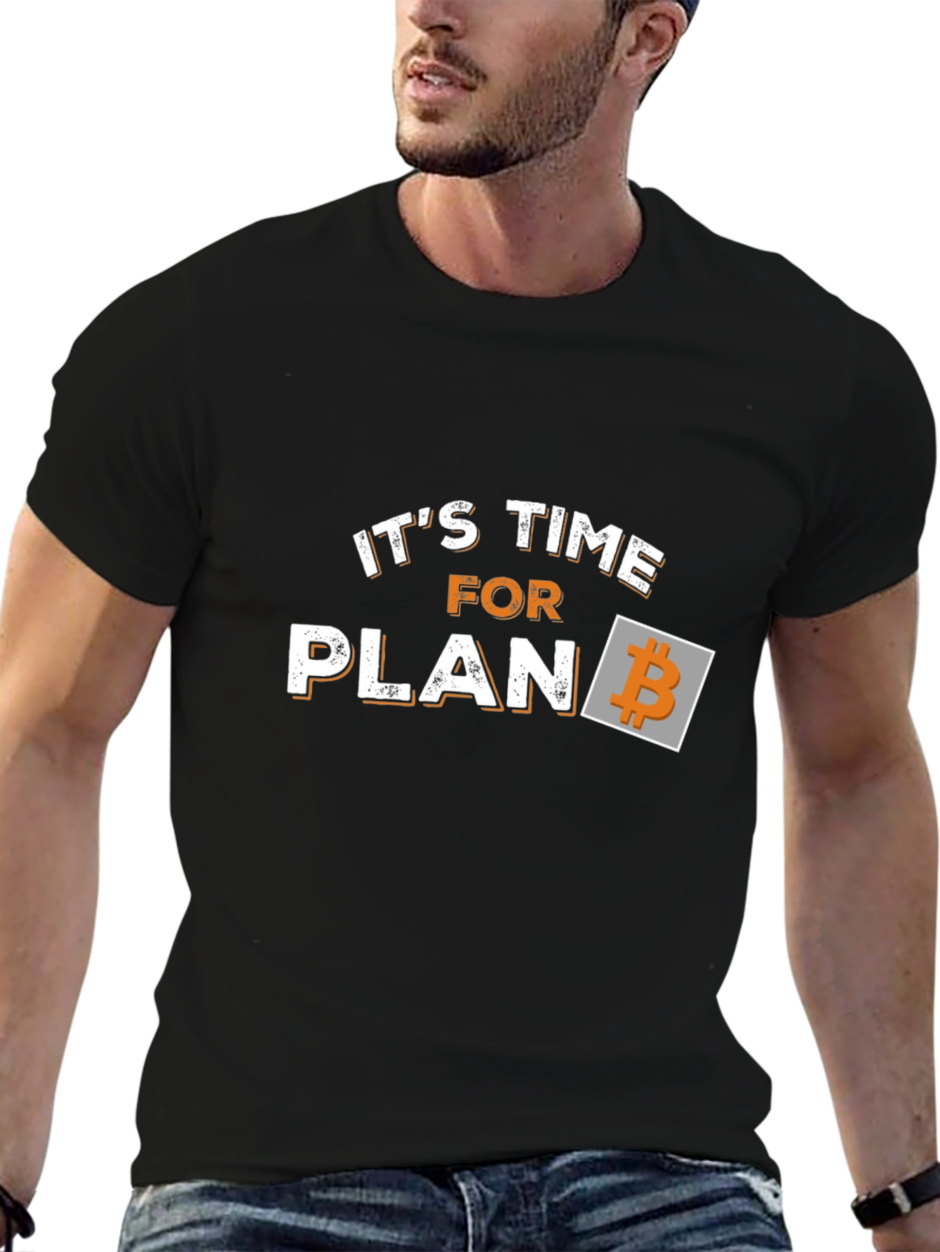 Its Time for Plan B Bitcoin Black T-Shirt