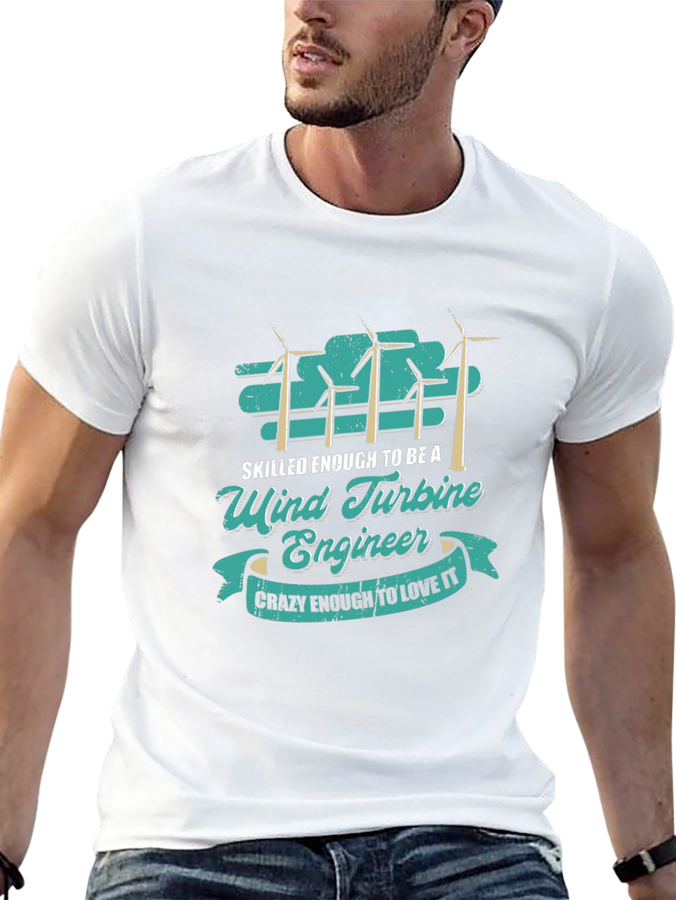 Wind Turbine Engineer Graphic T-Shirt