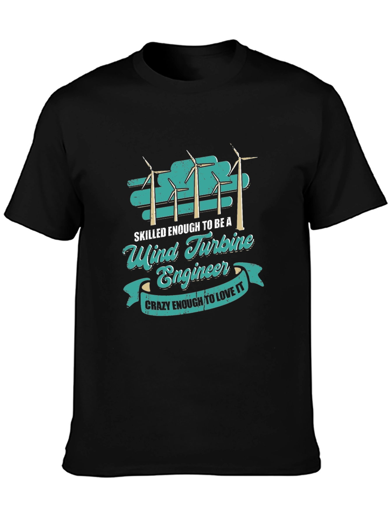 Wind Turbine Engineer Graphic T-Shirt
