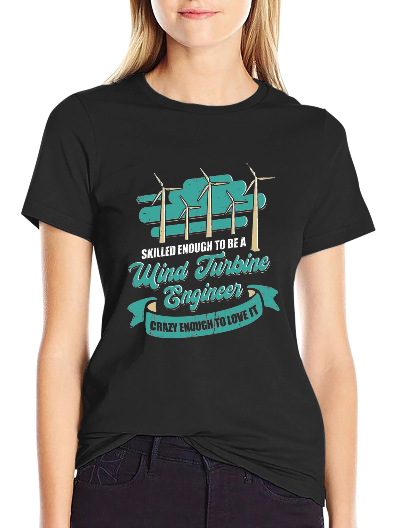 Wind Turbine Engineer Graphic T-Shirt