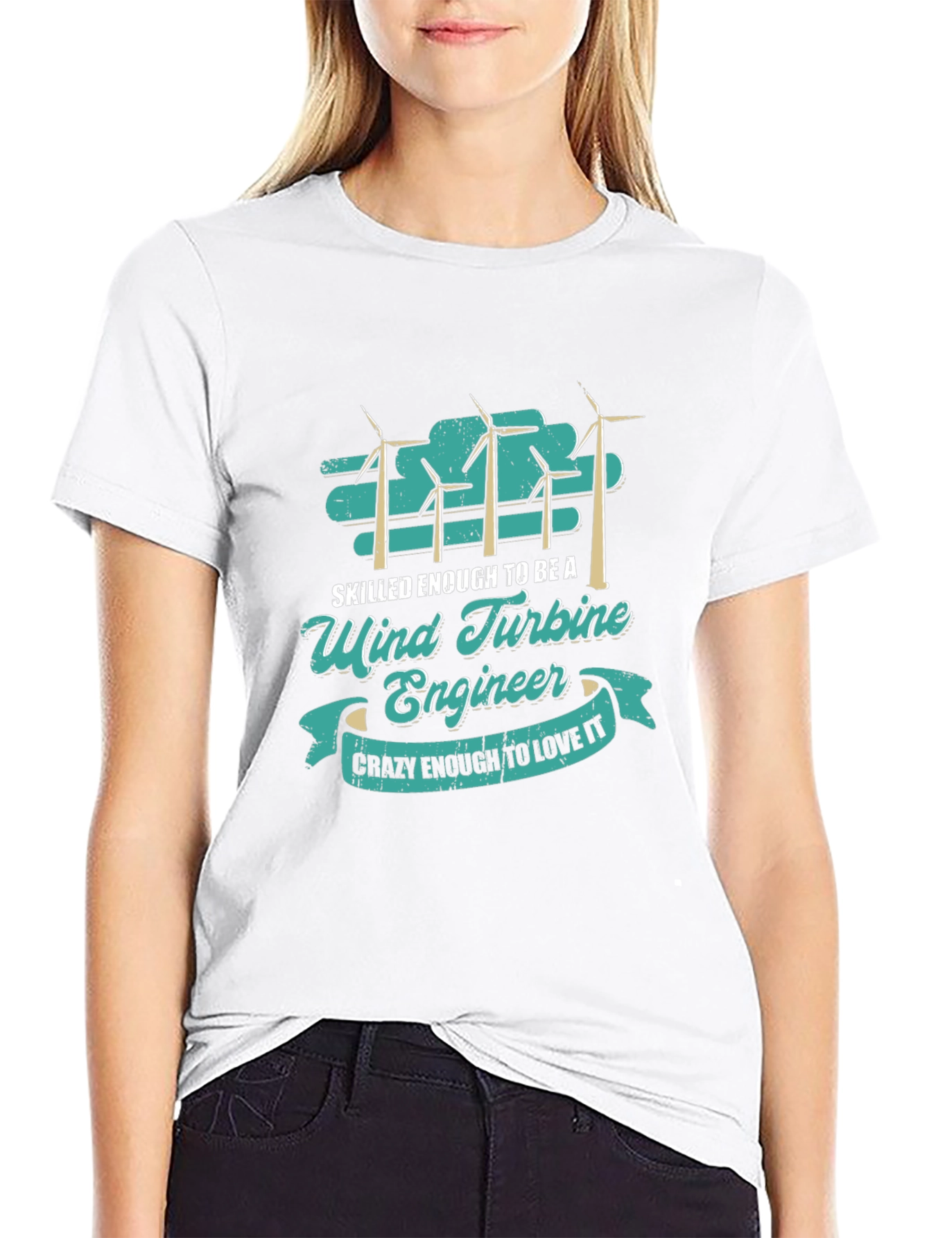 Wind Turbine Engineer Graphic T-Shirt
