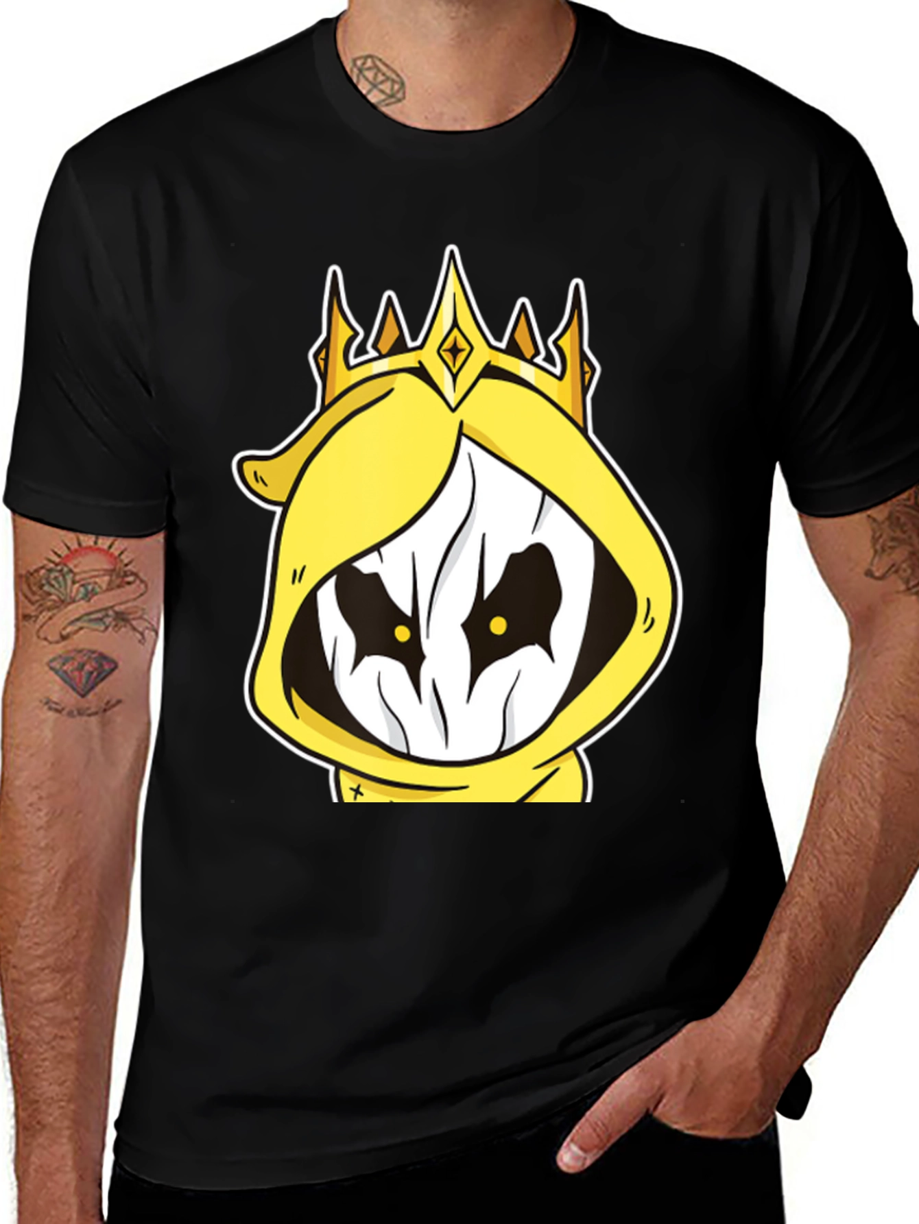 King Cartoon Graphic T-Shirt - Black
