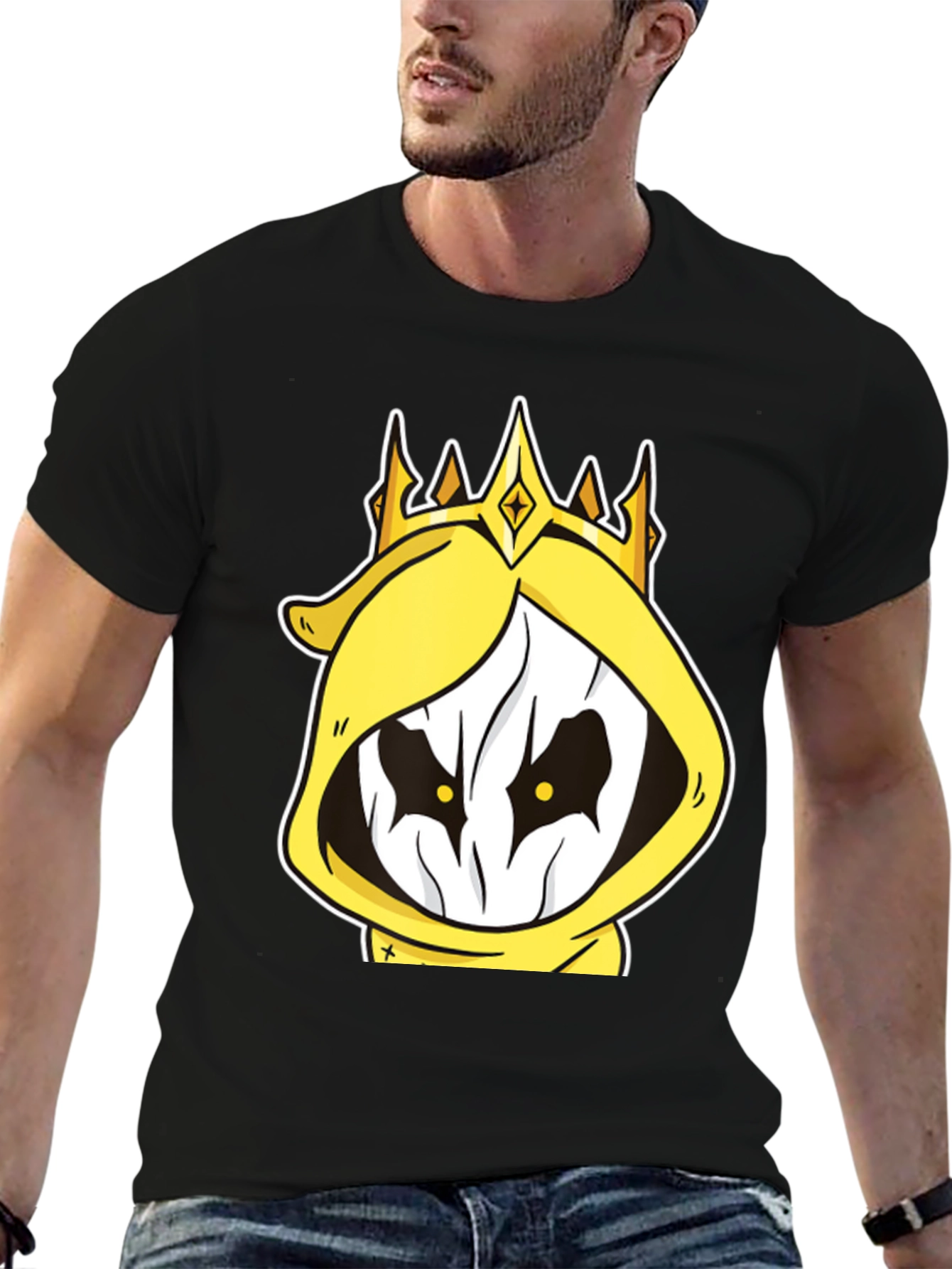 King Cartoon Graphic T-Shirt - Black