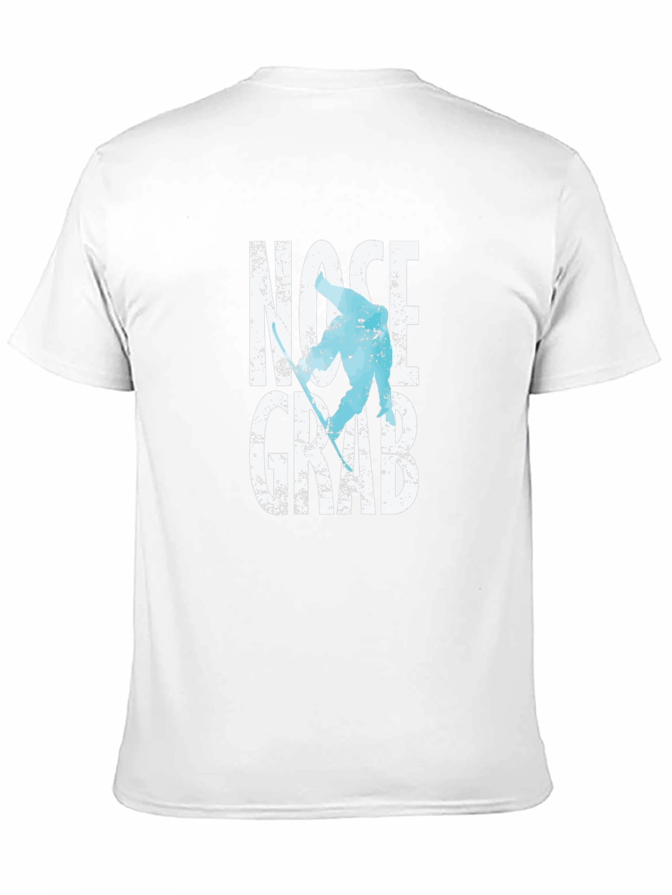 Nose Grab Skier Graphic Tee - Black Cotton T-Shirt
