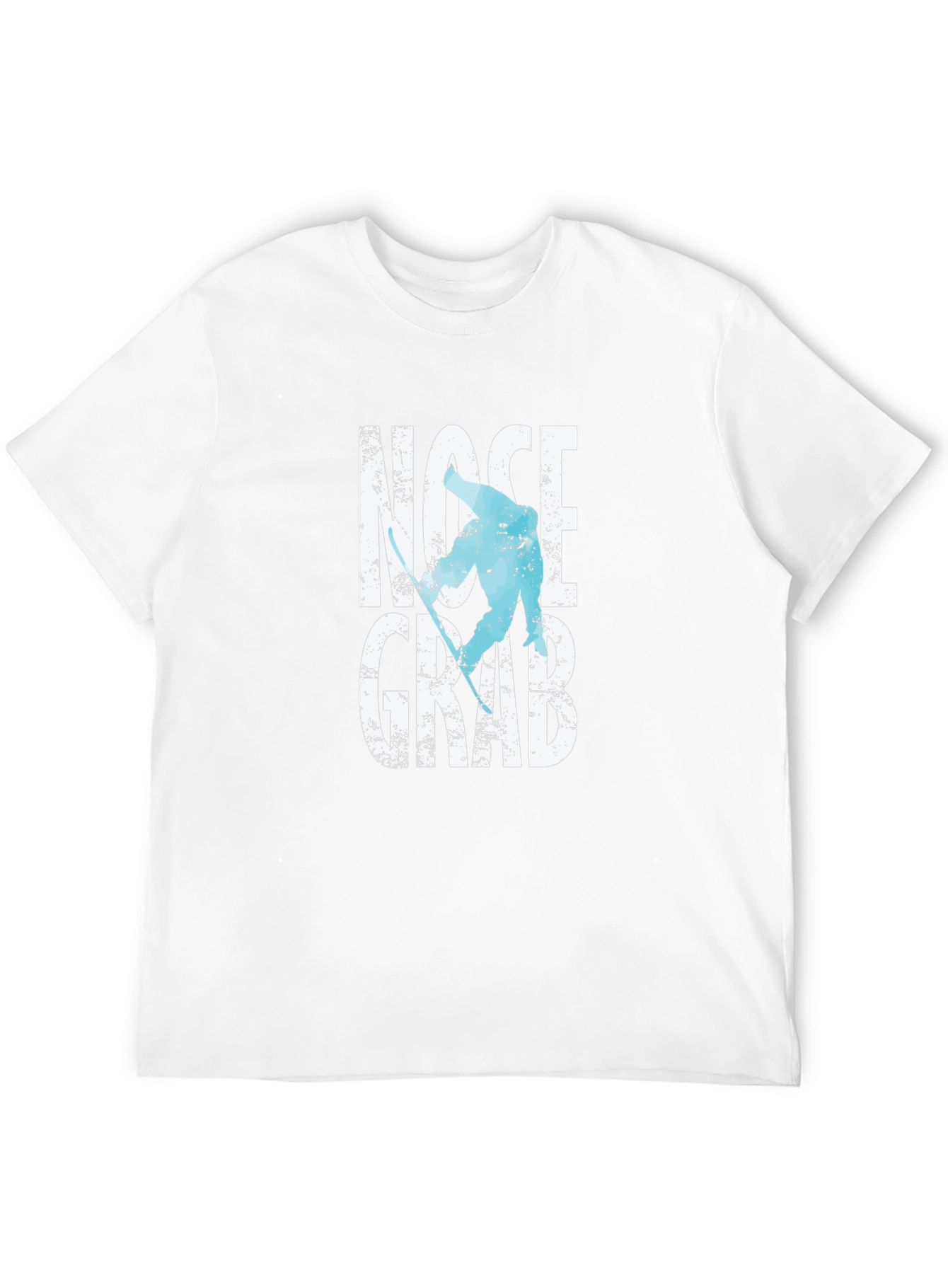 Nose Grab Skier Graphic Tee - Black Cotton T-Shirt
