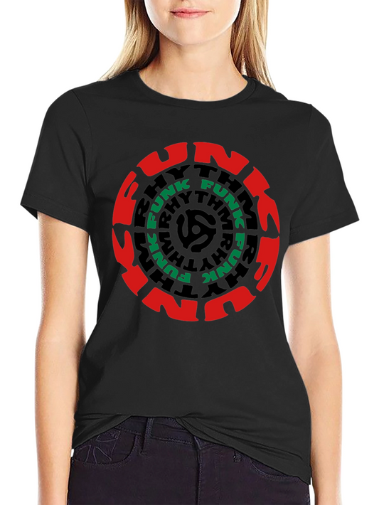 Retro Funk Rhythm T-Shirt - Black Graphic Tee