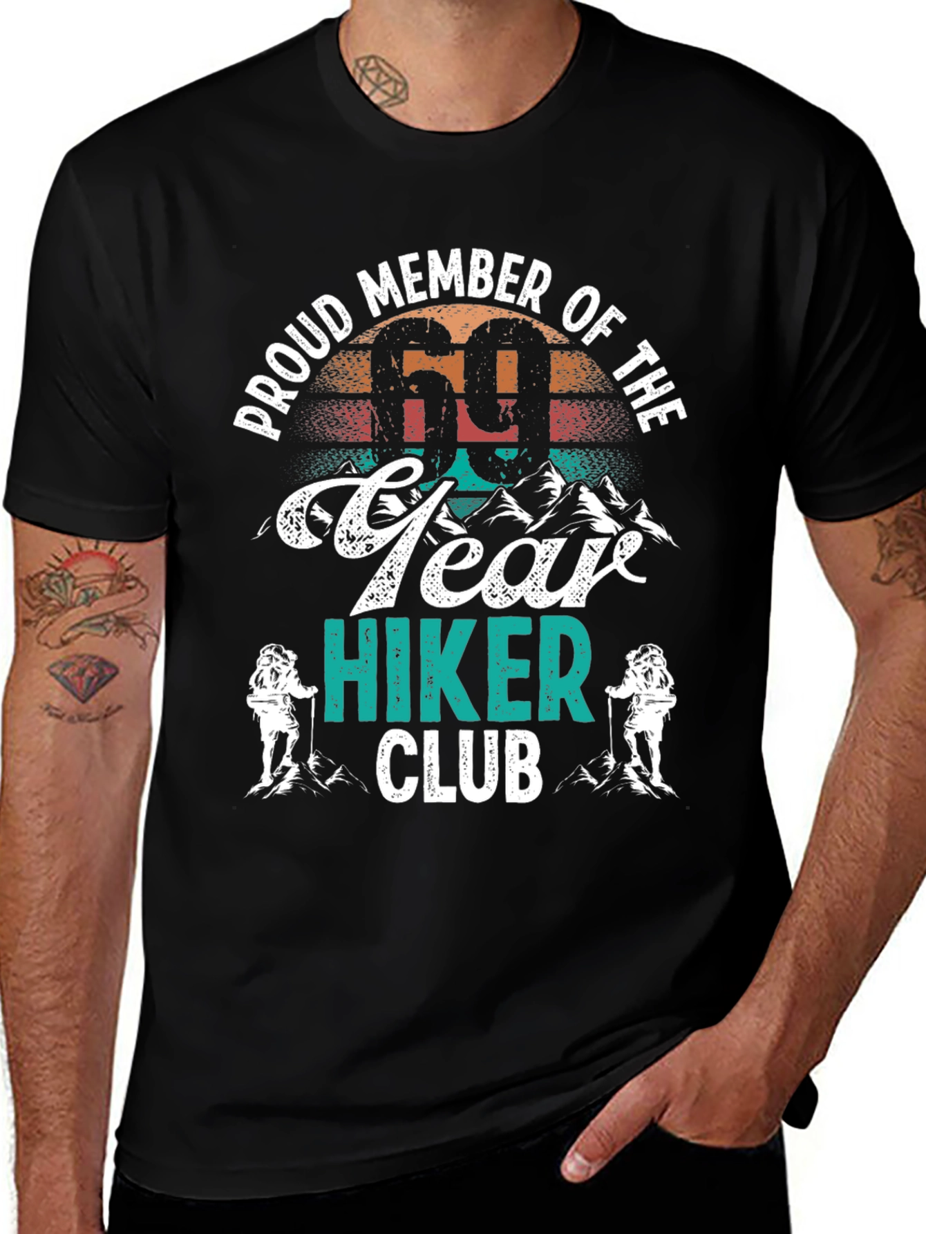 Proud 69 Year Hiker Club T-Shirt