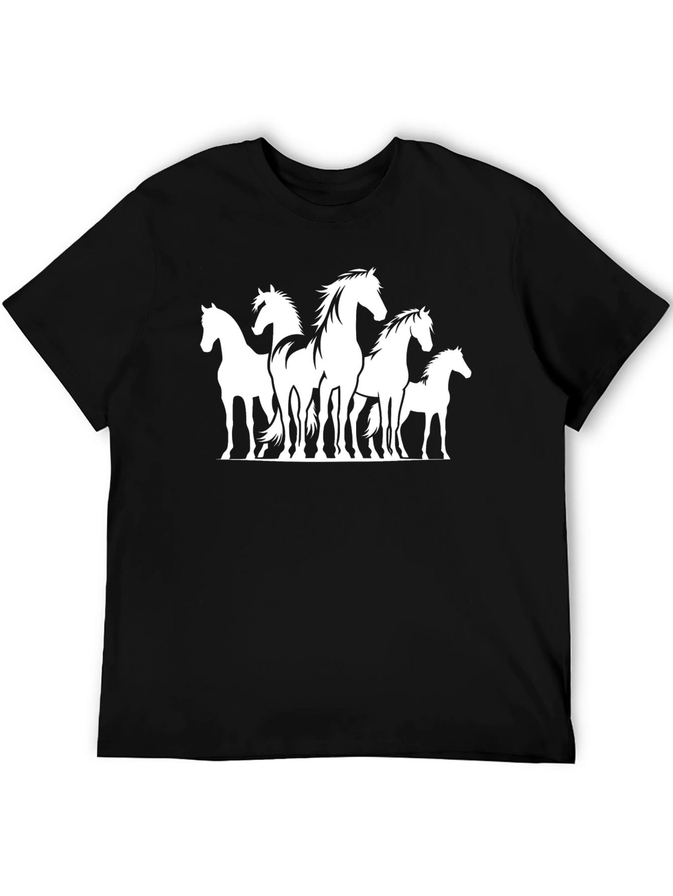 Horse Graphic T-Shirt - Stylish Animal Print Tee