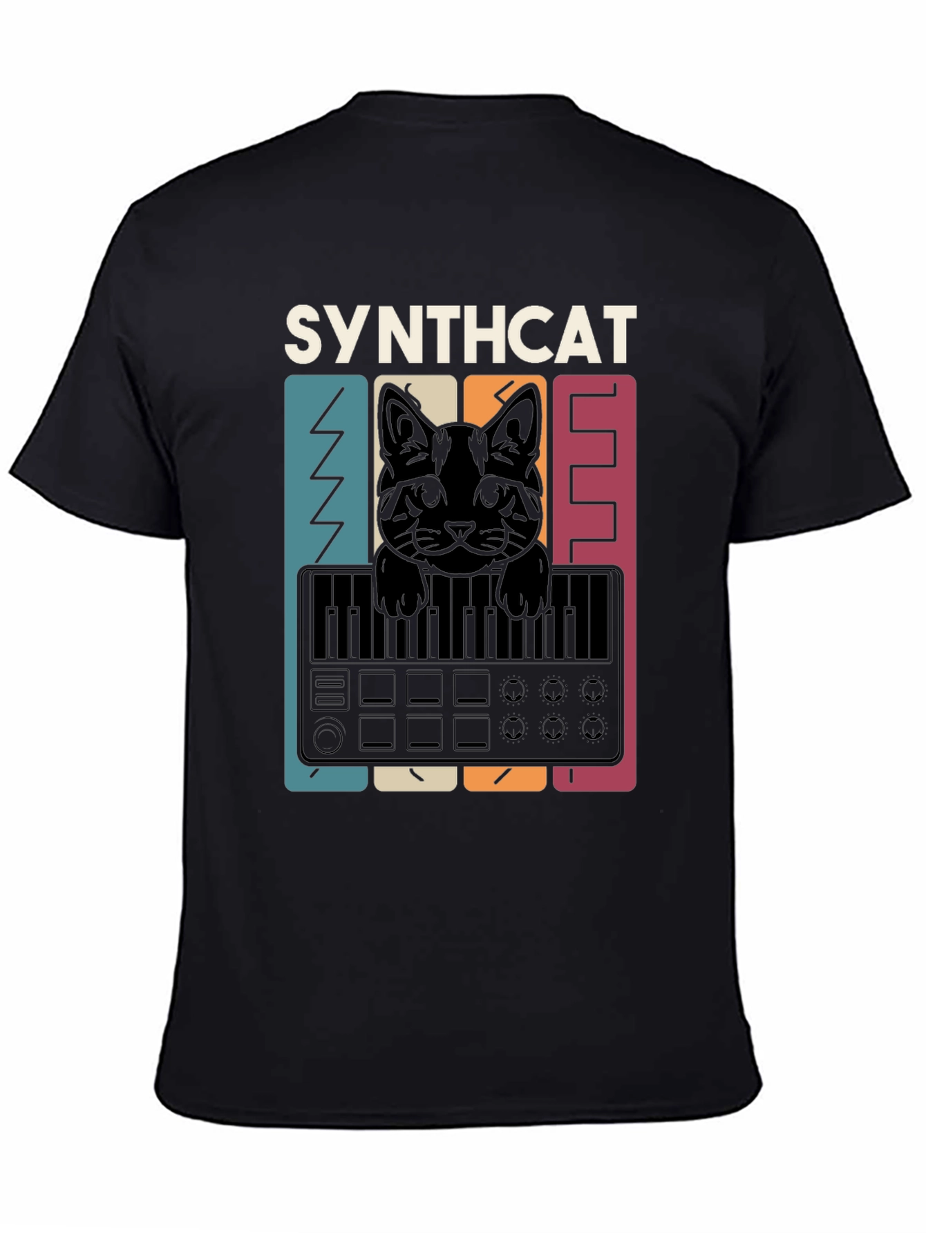 Synthcat T-Shirt - Music Lovers Tee