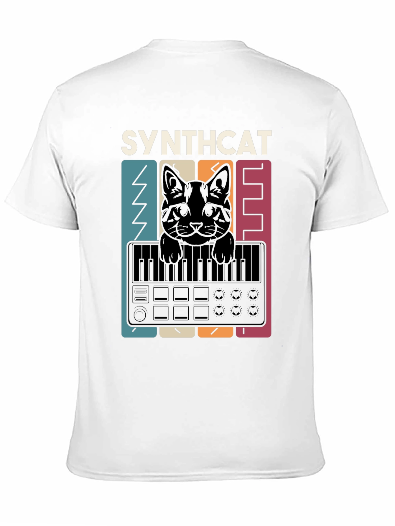 Synthcat T-Shirt - Music Lovers Tee