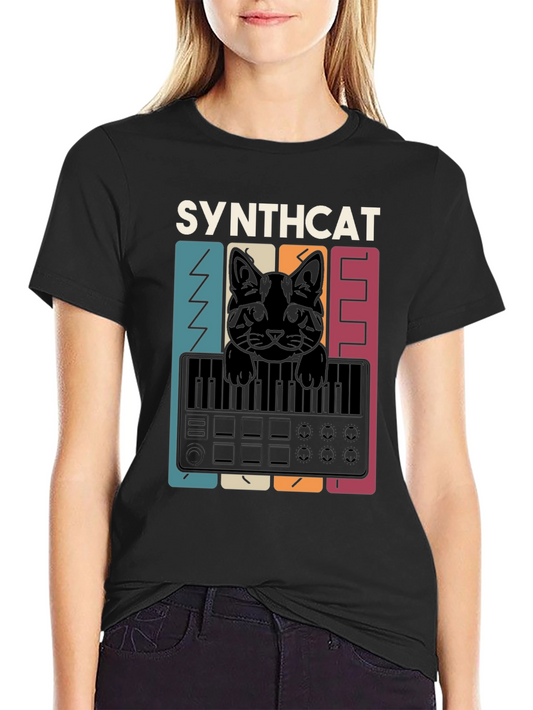 Synthcat T-Shirt - Music Lovers Tee