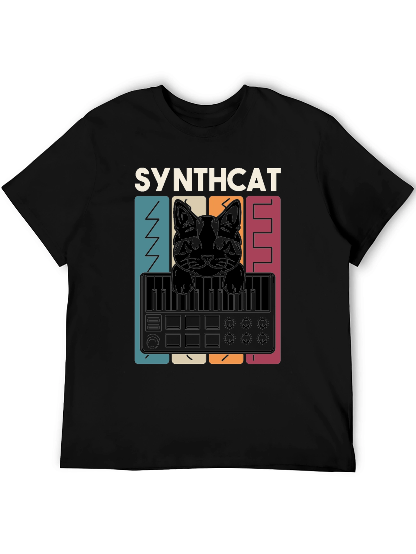 Synthcat T-Shirt - Music Lovers Tee