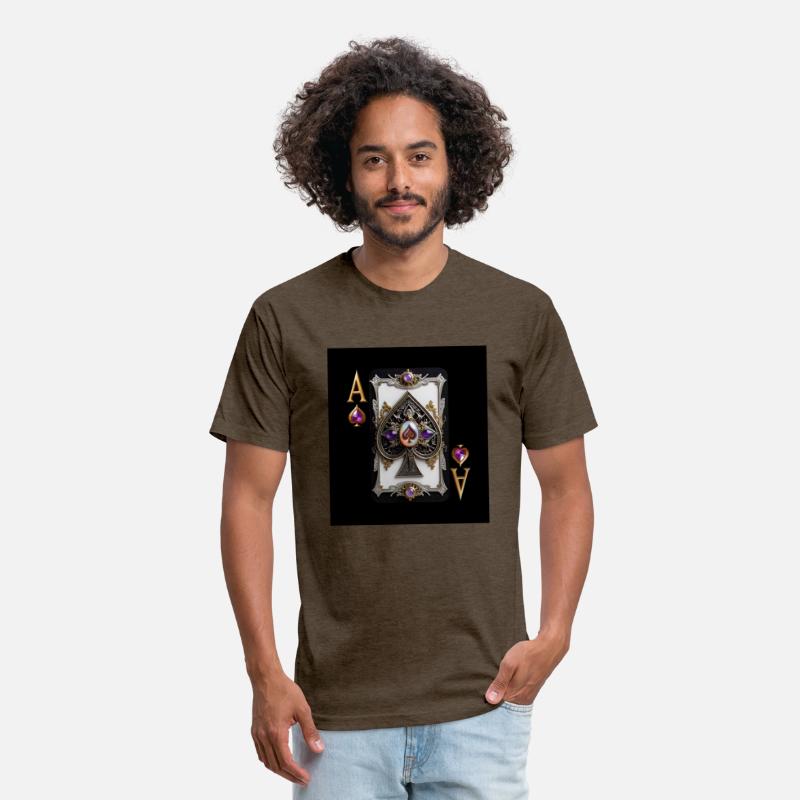 Custom Vintage Golden Violet Ace Of Spades